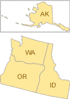 This image shows which states are included in EPA's Region 10: Alaska, Idaho, Oregon, Washington and 271 Native Tribes.