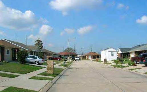 Residences on the Agriculture Street Landfill site