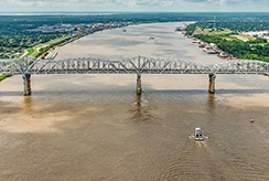 River with brown water