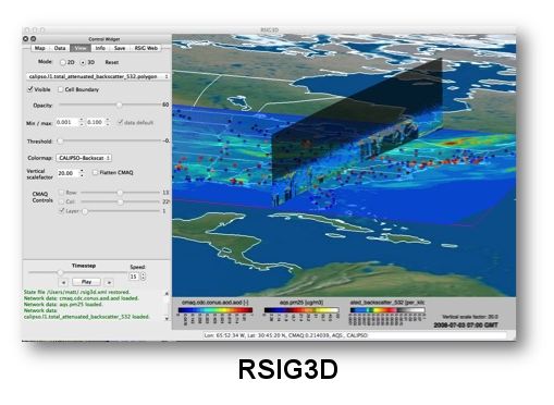 RSIG3D application window