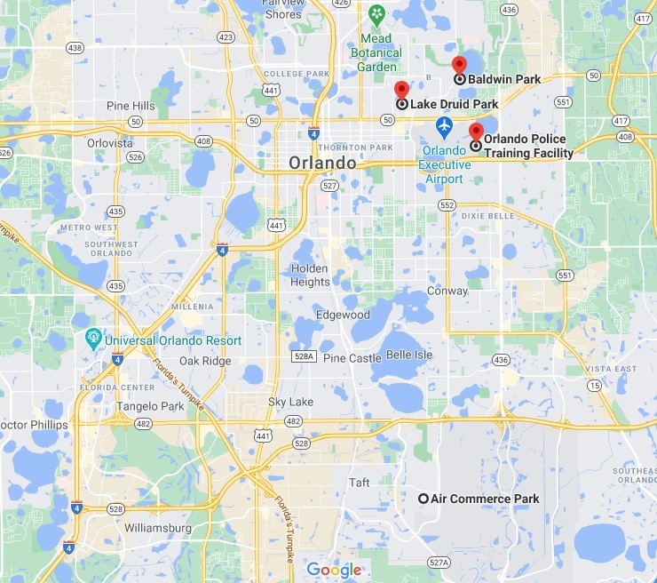 Map of the Locations of the former NTC and its Annexes