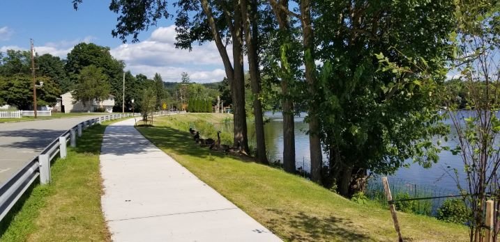 Walkway Along Lakeside Ave