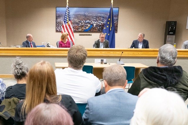 Administrator Wheeler addresses the public at the Fairbanks community listening session.