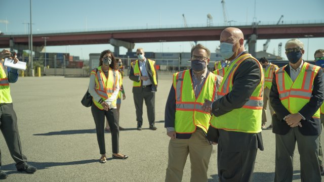 EPA Administrator Wheeler tours the Maine Port Authority Brownfields site 