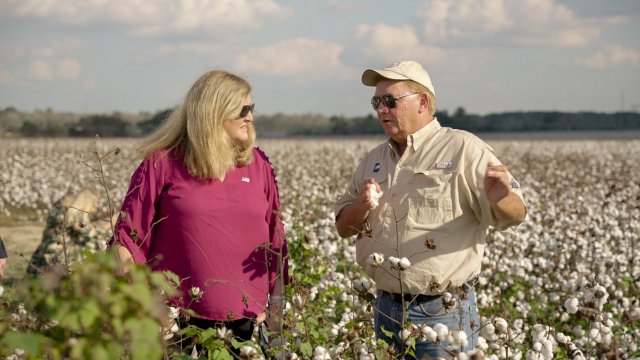 Administrator Wheeler, Assistant Administrator Dunn, and Congressman Austin Scott at Cromley Farm in Brooklet, Georgia. 