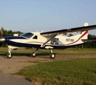 Aircraft on dirt runway