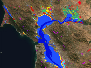 Aerial view of San Francisco watershed