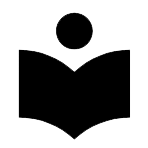 symbol of a person reading a book