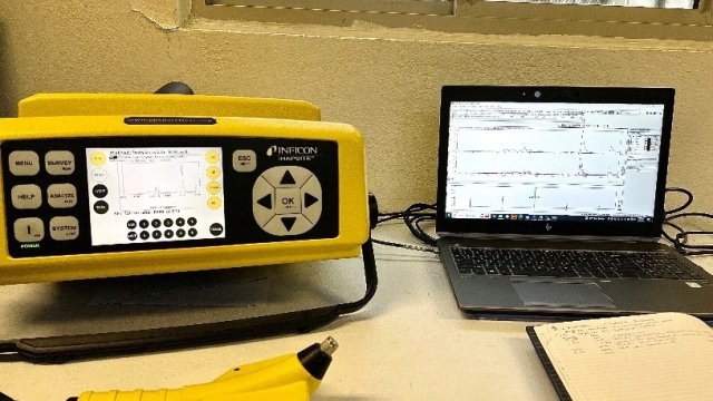 HAPSITE units monitor and laptop