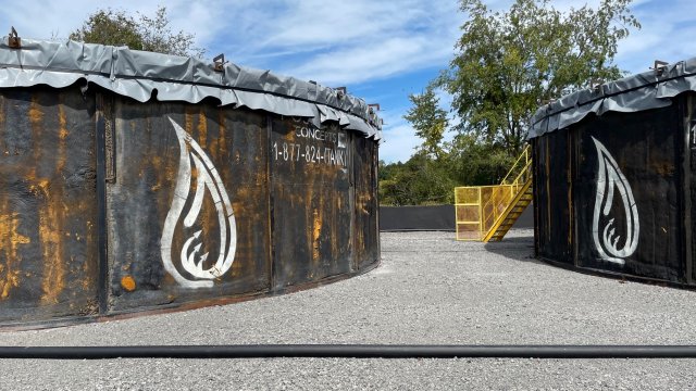 Tanks storing non-hazardous treated wastewater