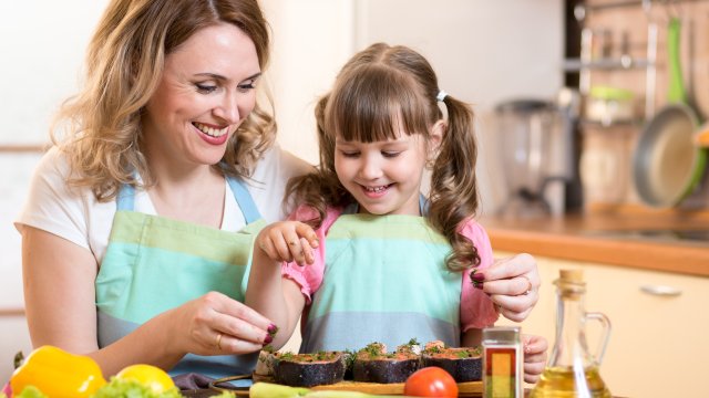 woman and daughter