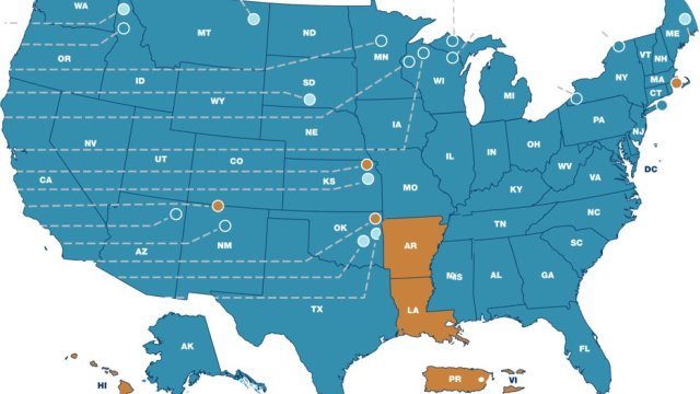 Map of SIRG Grantees