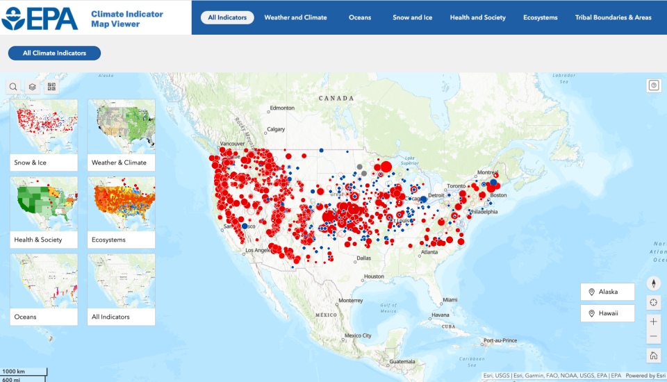 Screenshot of Indicator Maps