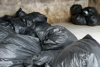 pile de sacs poubelles