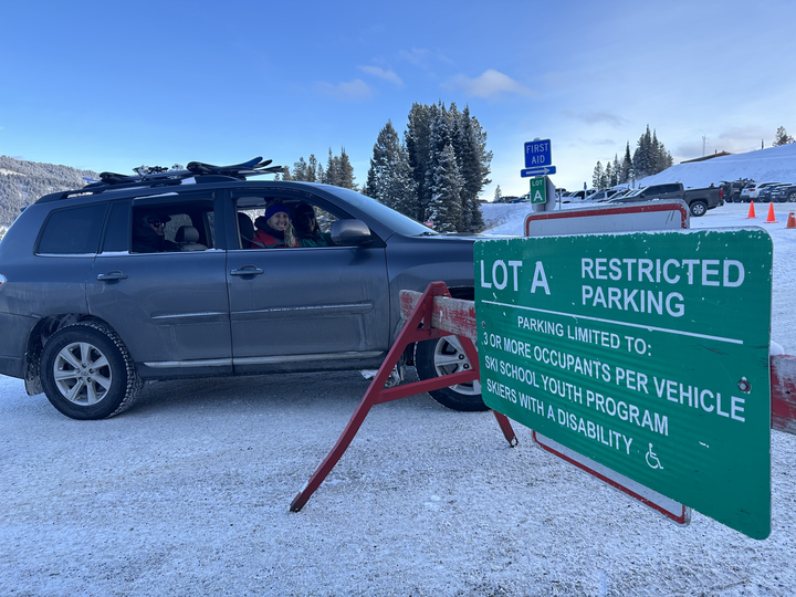 Photo of Bridger Bowl Ski Area's carpool lot as part of their P2 project (Bozeman, MT).