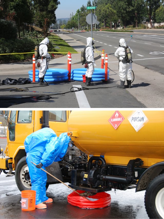 Portable Pools used in decontamination efforts