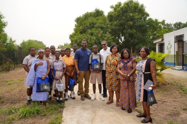 While in Dodowa, Administrator Regan and President Johnson meet with young students involved in a Green Generation Ambassador Program at a local non-profit. January 29, 2024