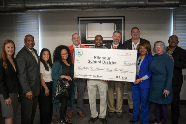 Ceremonial check presentation