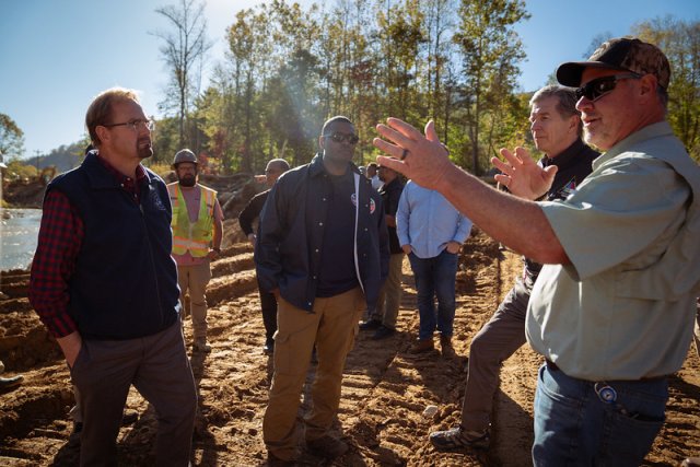 EPA Administrator Michael S. Regan discusses Hurricane Helene recovery efforts with North Carolina leaders in Asheville, NC.