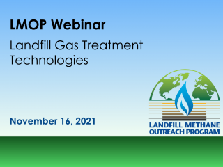 Image for Landfill Gas Treatment Technologies webinar.