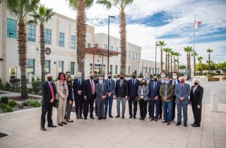 Administrator Regan with global leaders outside the consulate in Tijuana