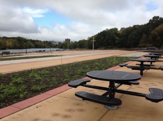 Figure 2: Picnic Tables at Festival Pier (Credits: EPA)