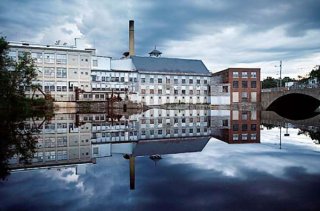 View of Mayo Mill along the Piscataquis River