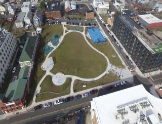 Aerial view of Ryan Park