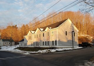 Row of houses at for former TW Dick site