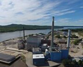 Aerial View of Verso Paper Mill