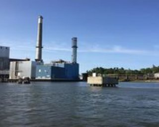 View of Verso Paper Mill from the Penobscot River