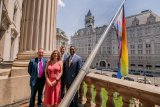 Pride flag raising at EPA HQ