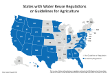 Map of Agriculture Reuse Regulations or Guidelines