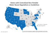 Map of Centralized Non-Potable Reuse Regulations or Guidelines